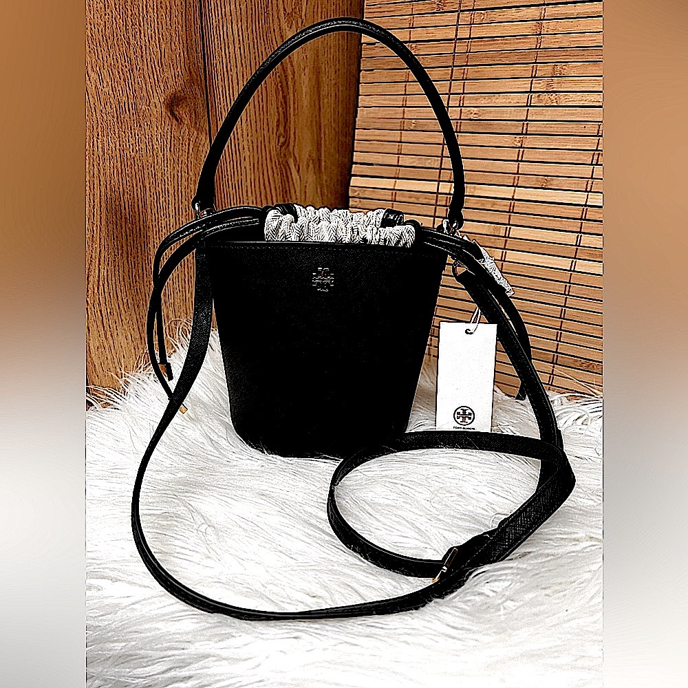 NWT TORY BURCH EMERSON MINI BUCKET BAG